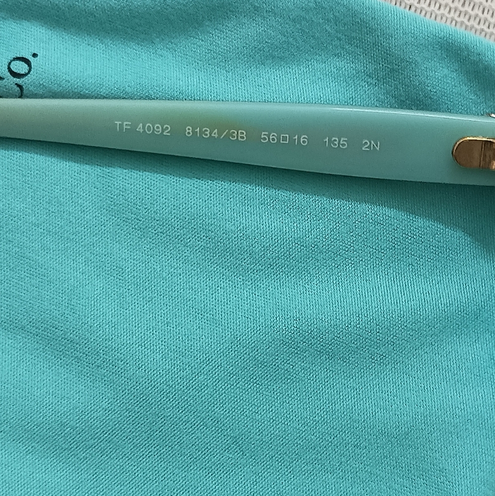 Authentic Tiffany & Co Sunglasses TF 4092 Havana / Blue Frame | Brown - Picture 2 of 7